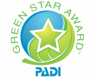 PADI Green Star Aware Logo @ Snippy's Snaps Diving website - Dive Snippy