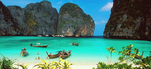Maya bay - phi phi ley - picture used by Snippy's Snaps Diving -  photographer unknown.